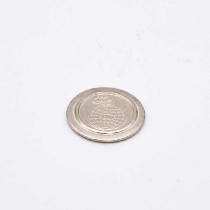 Jeton 25/20mm sans rainure pour monnayeur