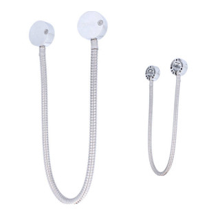 GF60-Flexible de porte 60cm diamètre interieur 9mm -  métal chromé