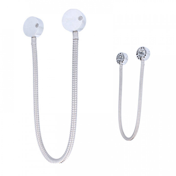 GF60-Flexible de porte 60cm diamètre interieur 9mm -  métal chromé