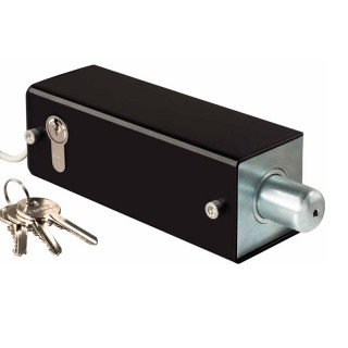 VSC 50-150VB 24V CYL.2-Verrou 1000daN-24VCC avec cylindre double de deverrouillage. Verrouillage hors tension sens vers le base