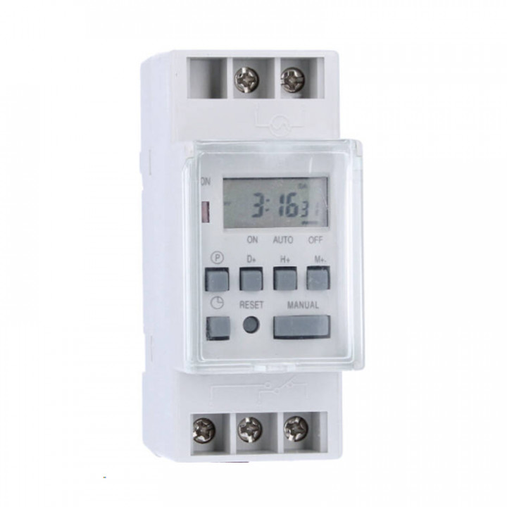 HORLOGE DIGIT.8 PAS PROG.R.DIN