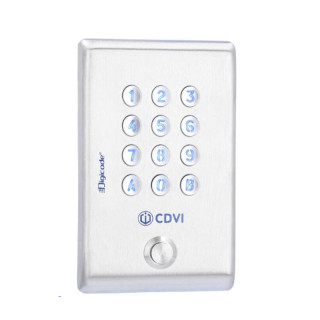 KCIEN-Clavier codé inox 100 codes+bouton poussoir-2 relais 12-24 VDC