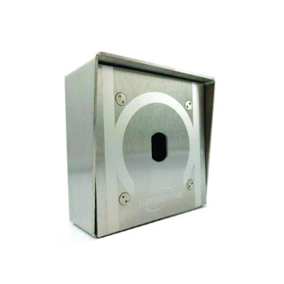 Boitier avec façade pour lecteur de proximité -pose en saillie - finition inox