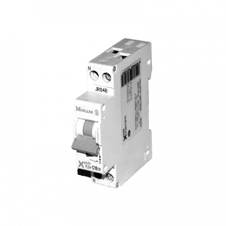 PLG4C10/1N-Disjoncteur 1 phase+neutre 10A 6K