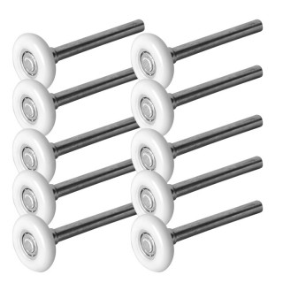 "Roulette nylon 2-4-11 NB Z/P-Diamêtre 2""(46mm)-roulement 11 billes-axe 11mm longueur 121mm -sachet de 10"