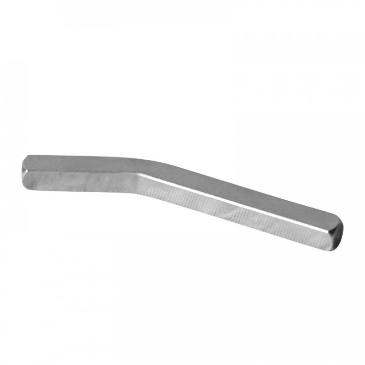 Clavette courbee 6,35x6,35x76,2mm inclinaison 25°