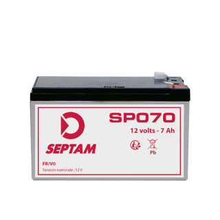 SP070-Batterie 12 V, 7 Ah - Emballage individuel