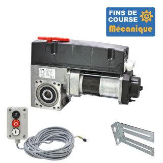 SAI 430E 24TRS 3M+CONSOLE+3BP-Opérateur de porte sectionnelle max:430kgs, triphasé, avec éléctronique integrée, secours par debrayage rapide, fins de course mécanique.