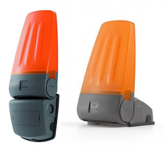 MOLLIGHT4-Feu orange à 8 leds avec clignoteur 24VAC/DC