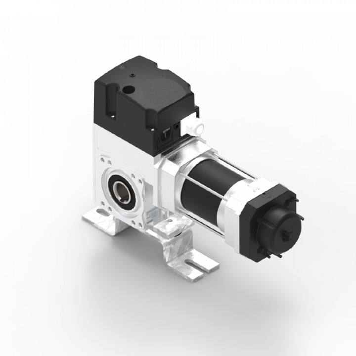 RTAM3C 14KU 18TRS+3M-Motoréducteur de rideau 140Nm, axe 30, secours par manivelle courte, avec câble 3m