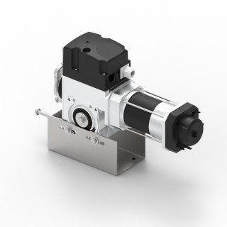 RTM3C 14 KU 24TRS+3M-Motoréducteur de rideau 140Nm, arbre 30 pour transmission par chaîne, secours par manivelle, avec câble 3m