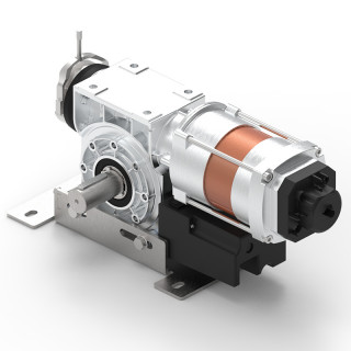 RTM3C 55 KU 23TRS+3M-Motoréducteur de rideau 550Nm, arbre 40 pour transmission par chaîne, secours par manivelle, avec câble 3m