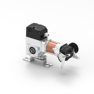 RTAM3C 14KE 18TRS+3M-Motoréducteur de rideau 140Nm, axe 30, secours par treuil à chaîne, avec câble 3m