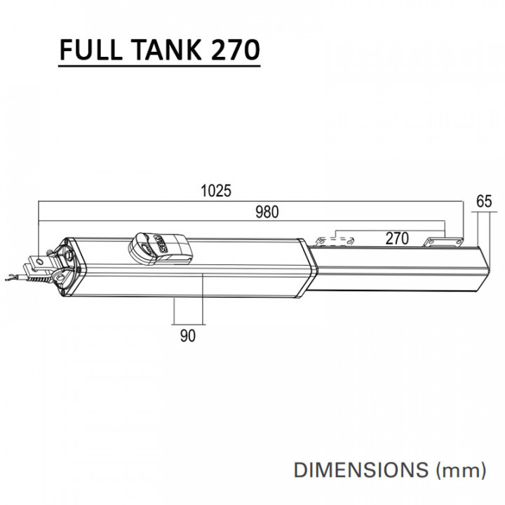 KIT FULL TANK 270 AC(FIXATION POSTERIEUR REGLABLE A VISSER)+PIC 4220EM