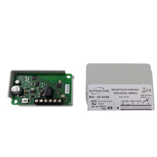 Récepteur HF spécial accès parking individuel avec antenne intégrée - 1 relais - pose en intérieur