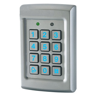 EASYBKA - Clavier anti-vandal autonome 500 codes, rétro-éclairé, 2 relais avec câble 2m
