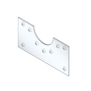 Plaque CM 330x330 pour moteur T6/T8/T9 diamètre 80