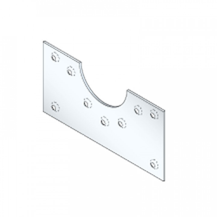 Plaque CM 330x330 pour moteur T6/T8/T9 diamètre 80