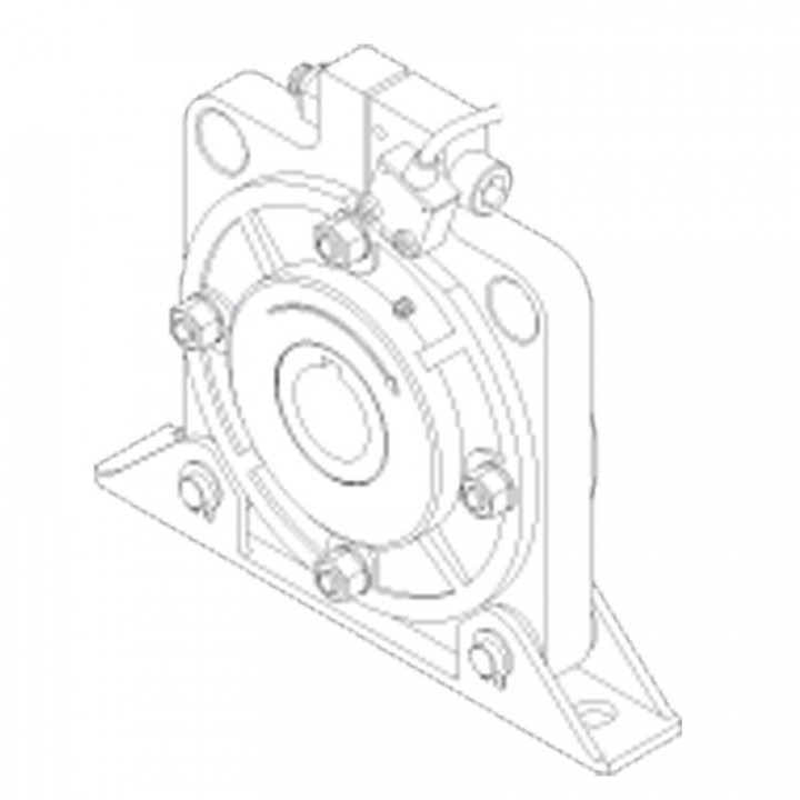Antichute 552Nm pour grilles et rideaux d'axe 40mm avec câble 1m