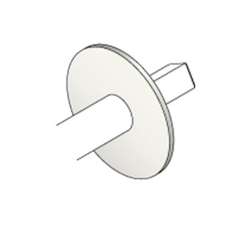 Rondelle acier 30,5x124x4 pour tube de 133x4