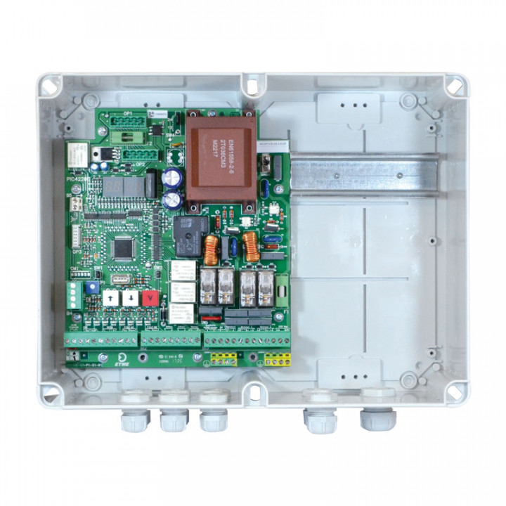 PIC 4220 EGP-Electronique de commande avec réglage de couple et ralentissement en coffret pour 2 moteurs monophasés avec ou sans fins de course mécanique