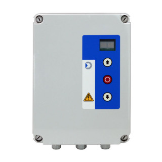 PIC 4416V4 PH-Electronique de commande avec variation de fréquence pour moteur triphasé 230V-4,2A en coffret avec 2 BP et 1 arrêt