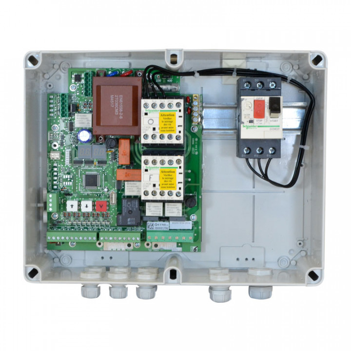 PIC 4410E GP-Electronique de commande mode automatique en coffret avec disjoncteur pour 1 moteur avec ou sans fins de course mécanique