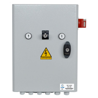 PIC 4410E MSR-Electronique de commande en armoire métallique avec boutonnerie (4 accessoires) et disjoncteur pour 1 moteur avec ou sans fin de course mécanique