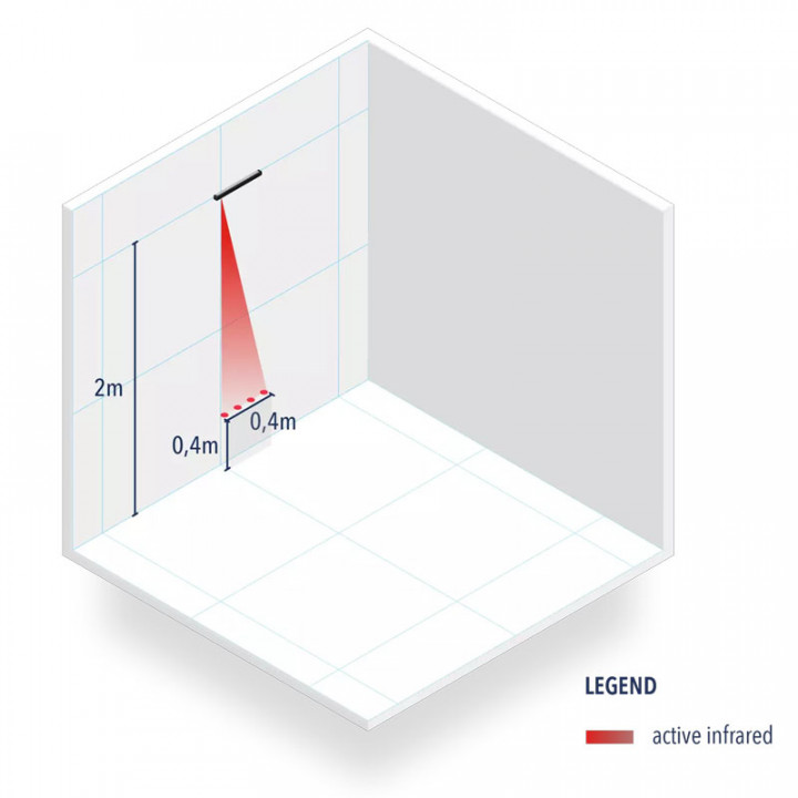 1SAFE + SMA - Détecteur de sécurisation (IR actif)