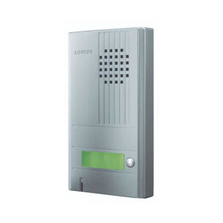 DA1DS -Platine saillie 1 bouton avec façade aluminium. épaisseur 22mm.