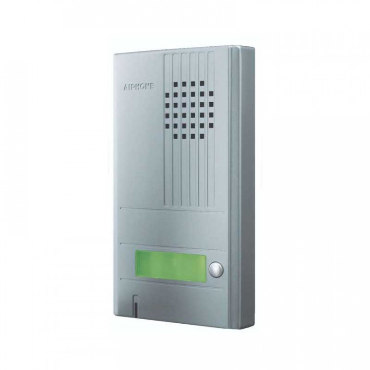 DA1DS -Platine saillie 1 bouton avec façade aluminium. épaisseur 22mm.