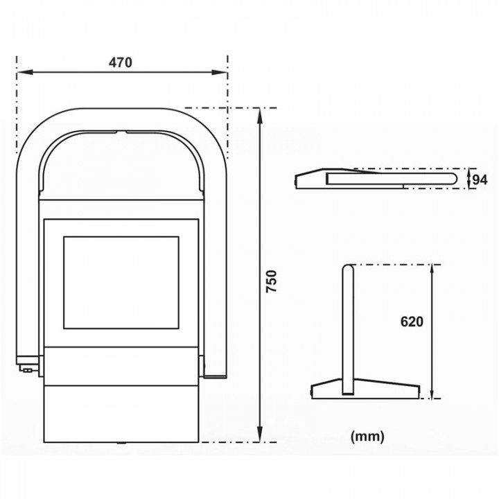 Arceau en acier inox (999718) pour parksun/parkline
