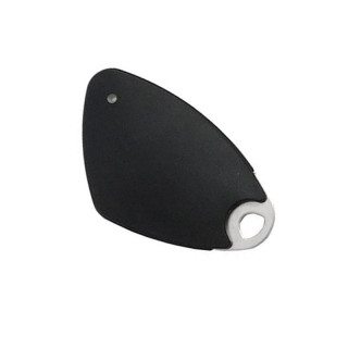 Badge électronique Mifare mains-libres avec insert alu gravé - noir - 08-0120