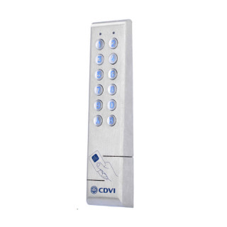 KCPROXWLC-Lecteur inox étroit bi-technologies proximité 125kHz/clavier - Wiegand