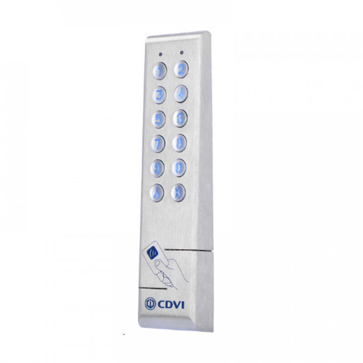 KCPROXWLC-Lecteur inox étroit bi-technologies proximité 125kHz/clavier - Wiegand