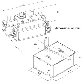 NEW COMPACT 800 FREIN AC 180° - Opérateur enterré hydraulique autobloquant sans caisson pour vantail battant de 800kgs maximum