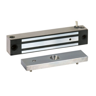 EXT200CTC-Ventouse applique acier inoxydable 180 daN 12-24VDC avec contact-pose extérieure