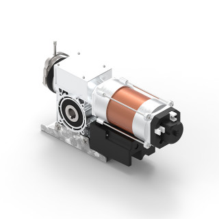 VTAM3C 155-70 KU-Motoréducteur pour porte rapide 155Nm, 70trs/min, axe 40mm, secours par manivelle ave câble 3m