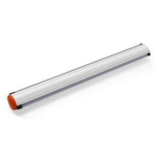LISSE DOM6J en aluminium 6M (en 2 sections de 3m avec raccord) avec profil antichoc, sans ressort, pour barrière ELDOMLDG