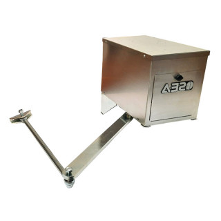 JOINT HYDRO DROIT - Opérateur hydraulique à bras 230V, en caisson INOX pour portail battant avec vantail de 500Kgs/6m