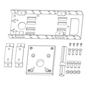 Kit de montage STAI pour opérateur au plafond avec rail