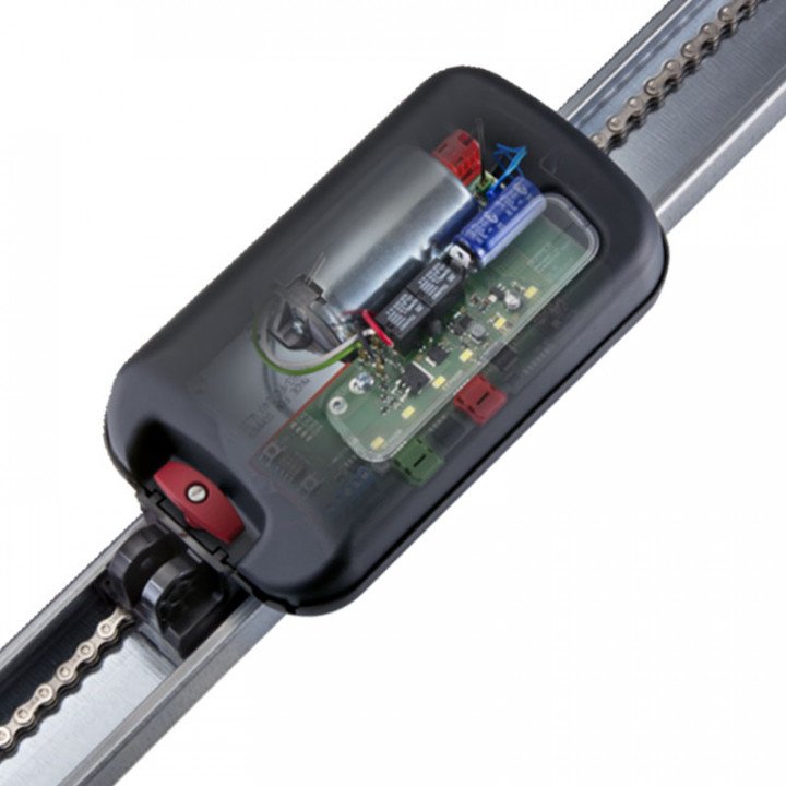 S9060 PRO+ Motorisation de 600N pour porte de garage ,avec rail en 3 parties course de 2750mm et 2 émetteurs PEARL VIBE