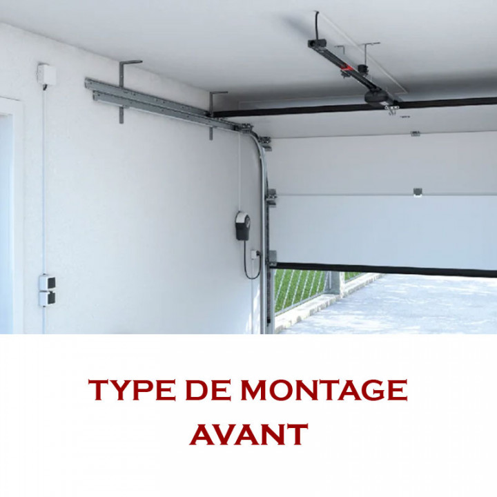 S9060 PRO+ Motorisation de 600N pour porte de garage ,avec rail en 3 parties course de 2750mm et 2 émetteurs PEARL VIBE