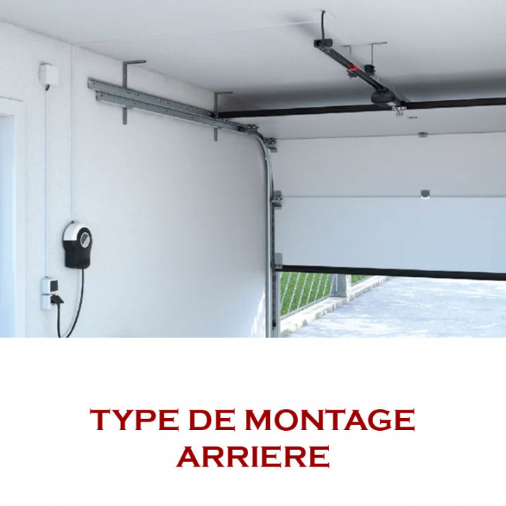 S9080 PRO+ Motorisation de 800N pour porte de garage ,avec rail en 3 parties course de 2750mm et 2 émetteurs PEARL VIBE