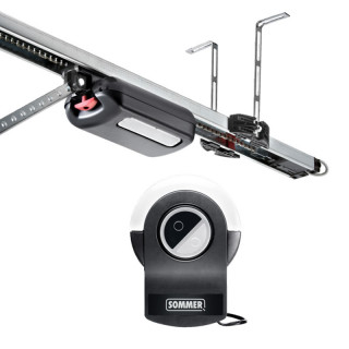 S9110 PRO+ Motorisation de 1100N pour porte de garage ,avec rail en 3 parties course de 2750mm et 2 émetteurs PEARL VIBE