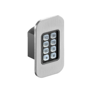 Clavier à code ENTRACODE+ avec transmission radio SOMloq2 868,95MHz avec kit de montage dans le panneau de porte