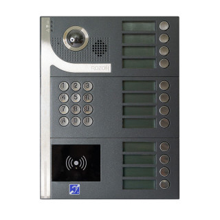 R202-1012 INTERPHONE 12 BP+CLAV.+LECT.BADGES MAINS-LIBRES-SAILLIE-ANTH