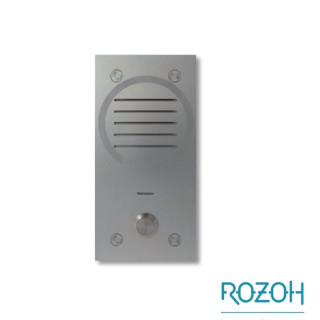 R203-0001 INTERPHONE AUDIO 1 BP-POSE EN ENCASTREE-INOX 