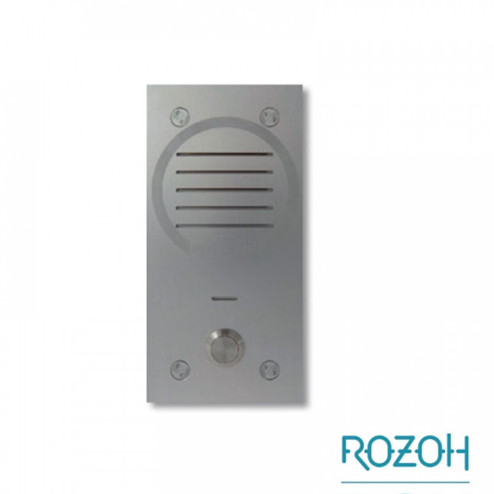 R203-0001 INTERPHONE AUDIO 1 BP-POSE EN ENCASTREE-INOX 