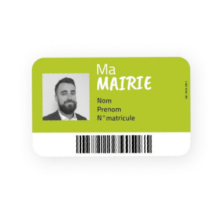 R402-0002 BADGE CB MIFARE® DESFIRE® LIGHT-PERSONNALISE/SERIE RECTO